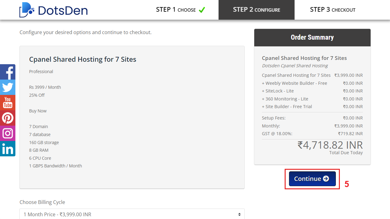  Image No. 3: Domain Options